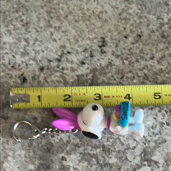 VINTAGE Key Ring Snoopy Easter with Purple Bunny Ears by Applause - Picture 6 of 7
